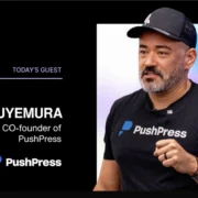 Unscripted podcast artwork featuring Dan Uyemura, CEO of PushPress